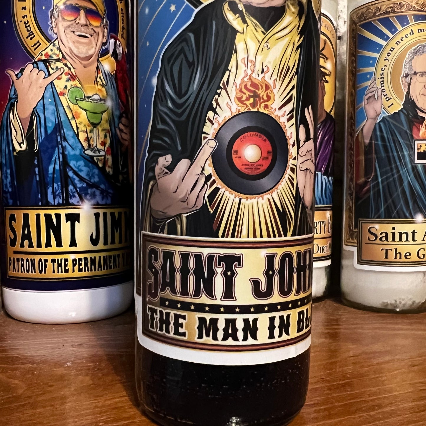 Saint Johnny The Man Candle Cleaverandblade.com