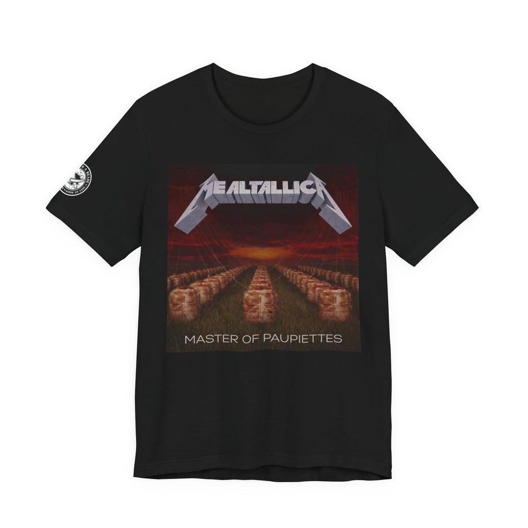 The MEALTALLICA™ – Master of Paupiettes Tee is built for chefs who run their stations like act
