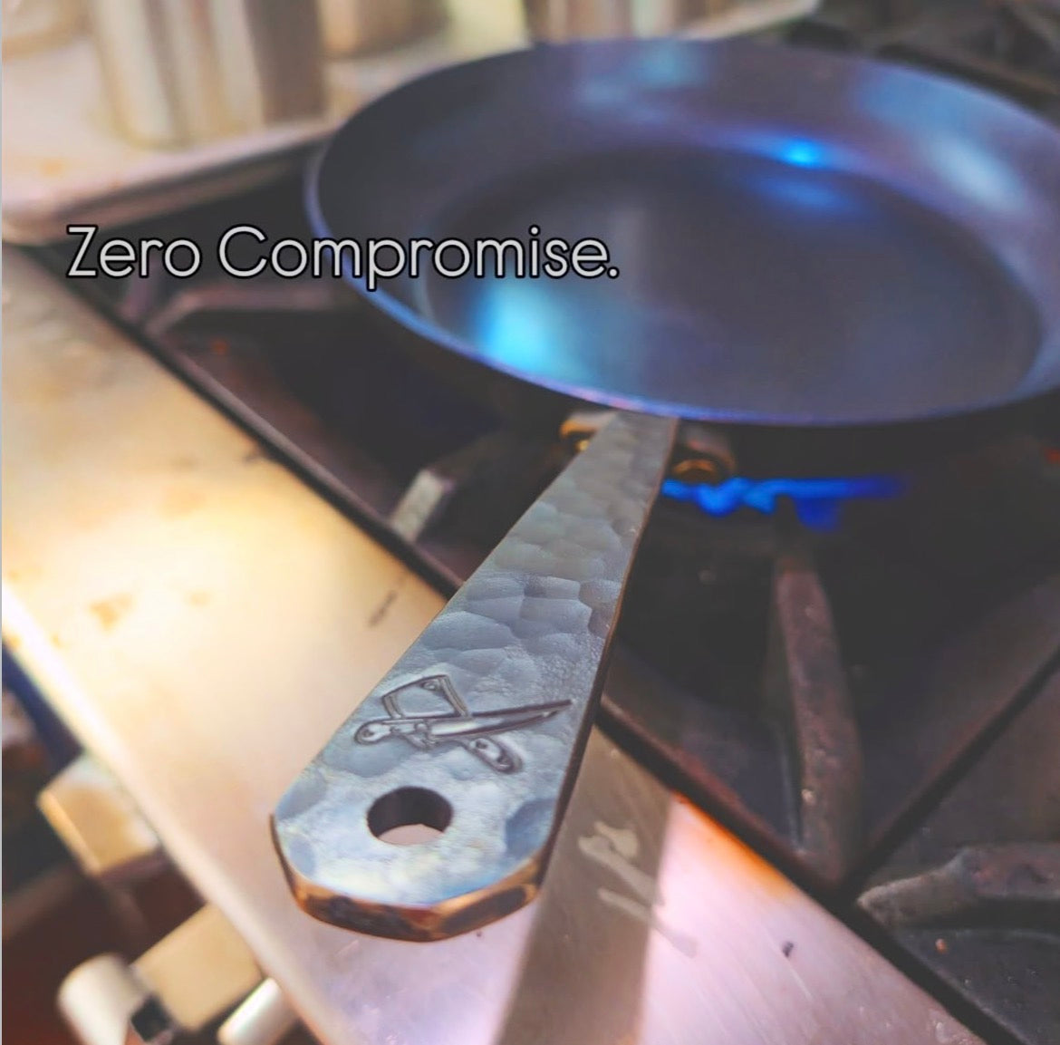 The Cleaver and Blade carbon skillet