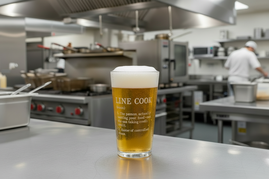 Cleaver & Blade™ "Post Shift" Pint Glass
