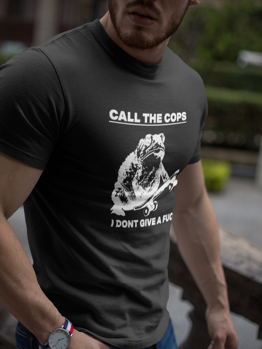 Call The Cops T-Shirt Cleaverandblade.com