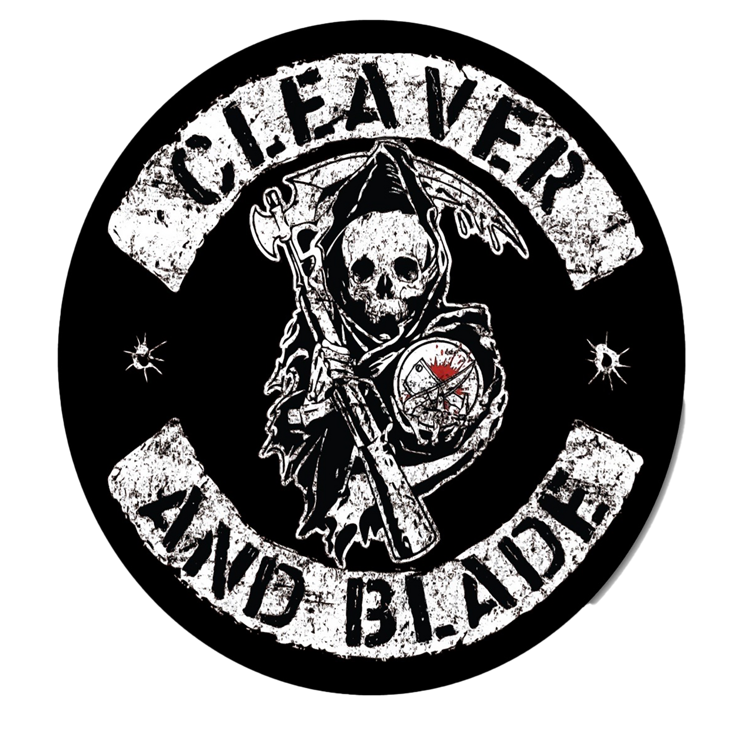 Cleaver and Blade Rocker Patch Sticker Cleaverandblade.com