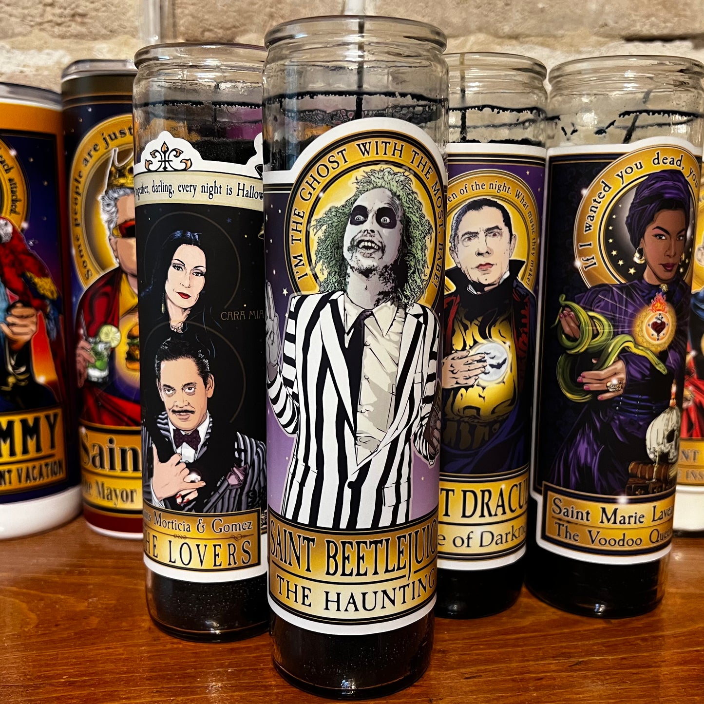 Saint Beetlejuice Candle