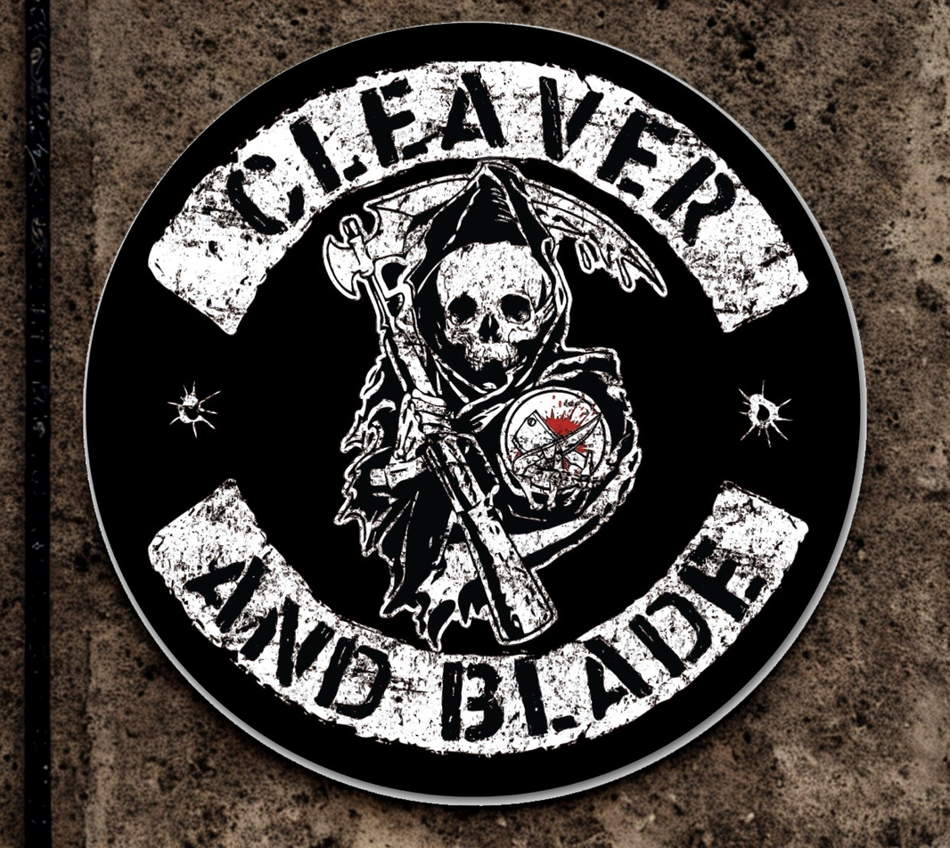 image Reaper’s Service Club” – Cleaver & Blade Edition 7” sticker