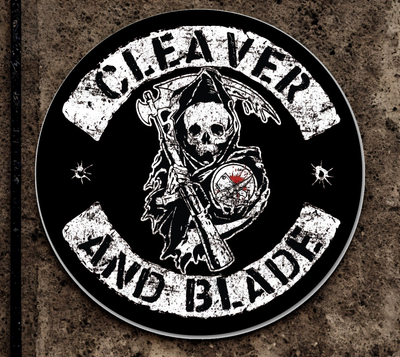 Reaper’s Service Club” – Cleaver & Blade Edition 7” sticker