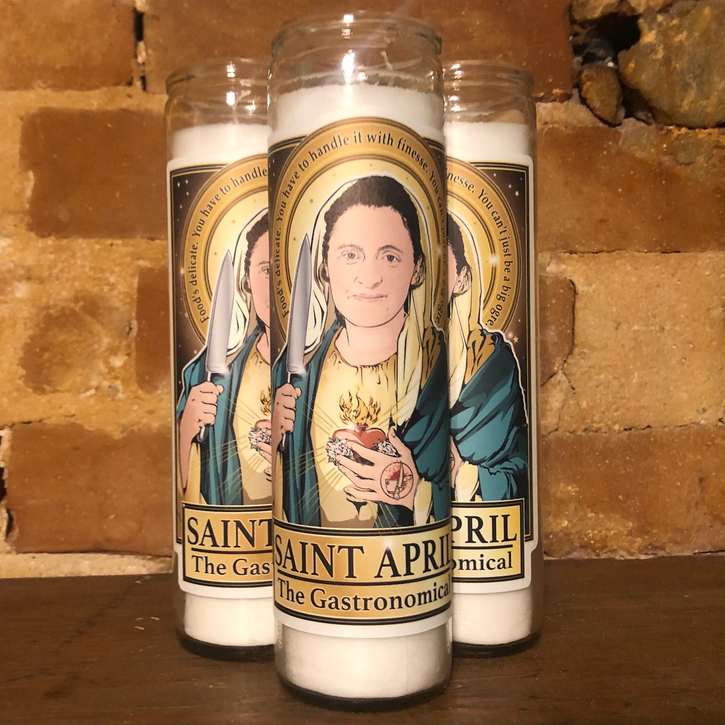 Saint April The Gastronomical Candle Cleaverandblade.com