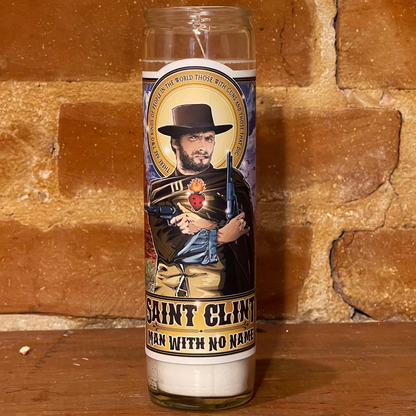 Saint Clint Man With No Name Candle Cleaverandblade.com