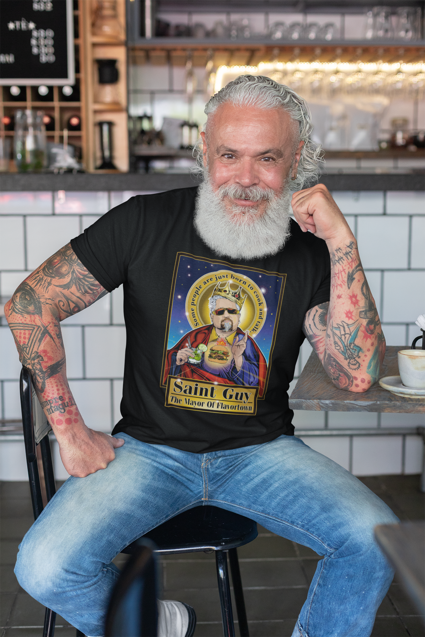 Saint Guy Fieri T-Shirt Cleaverandblade.com