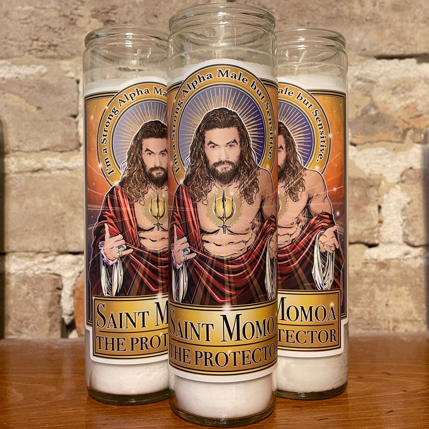 Saint Momoa The Protector Candle Cleaverandblade.com