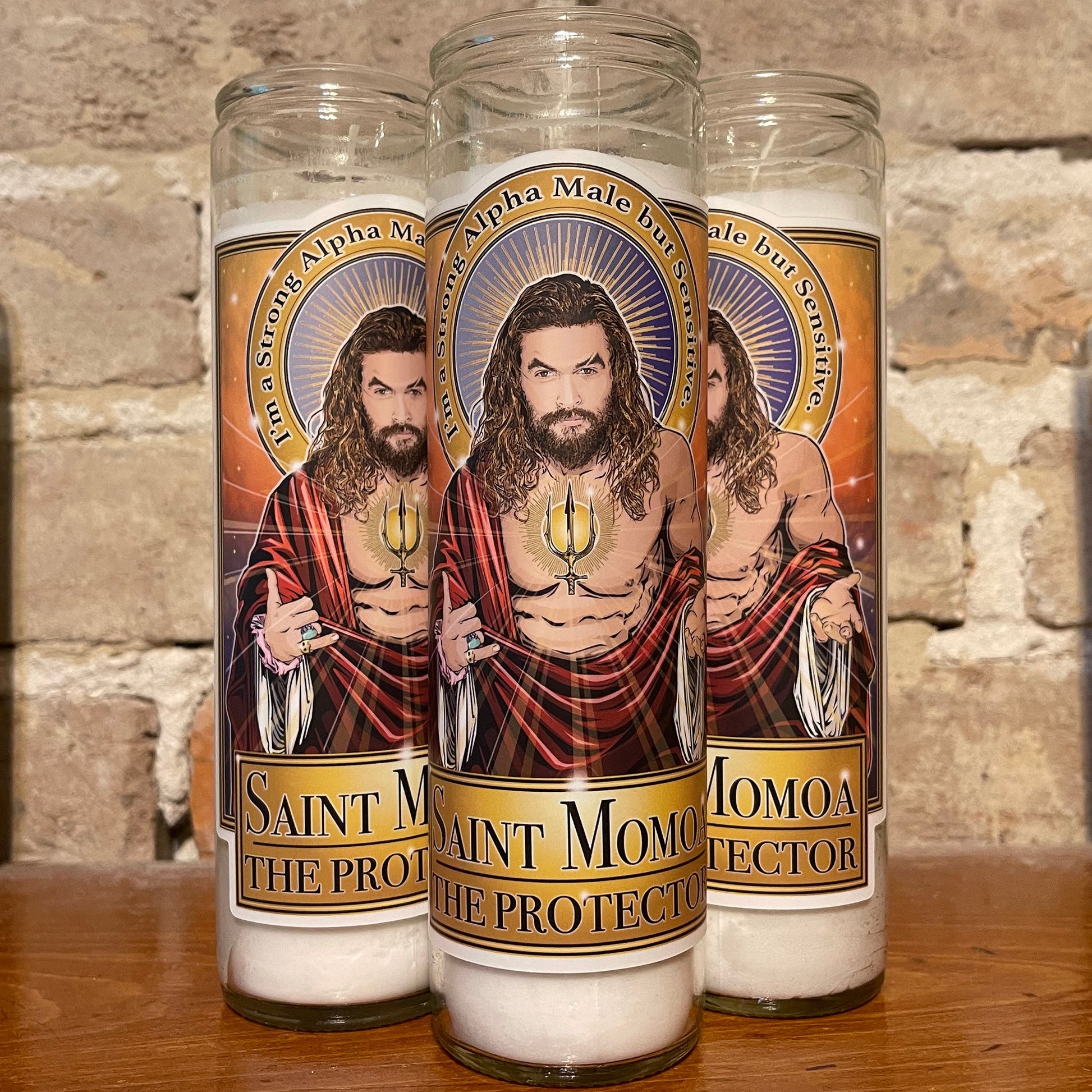 Saint Momoa The Protector Candle Cleaverandblade.com