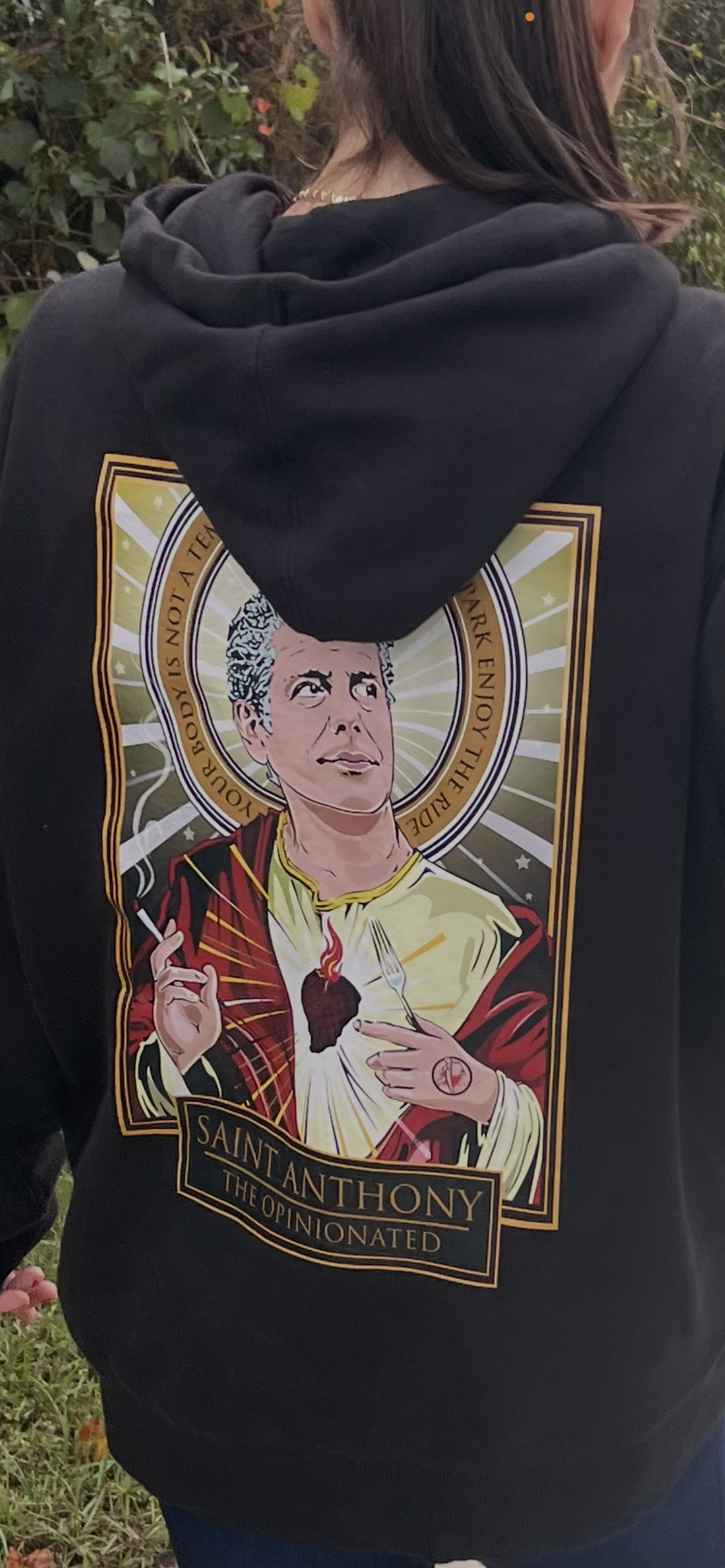 Limited Time Print Cleaver & Blade™ Saint Bourdain Hoodie Jacket