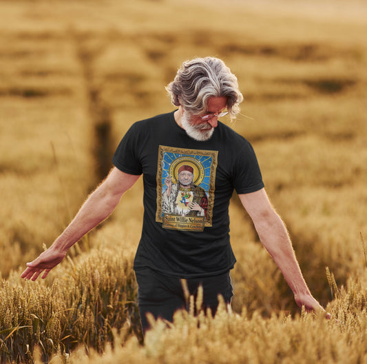 Saint Willie Nelson T-Shirt Cleaverandblade.com