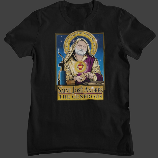 Saint Jose Andres The Generous Black T-Shirt