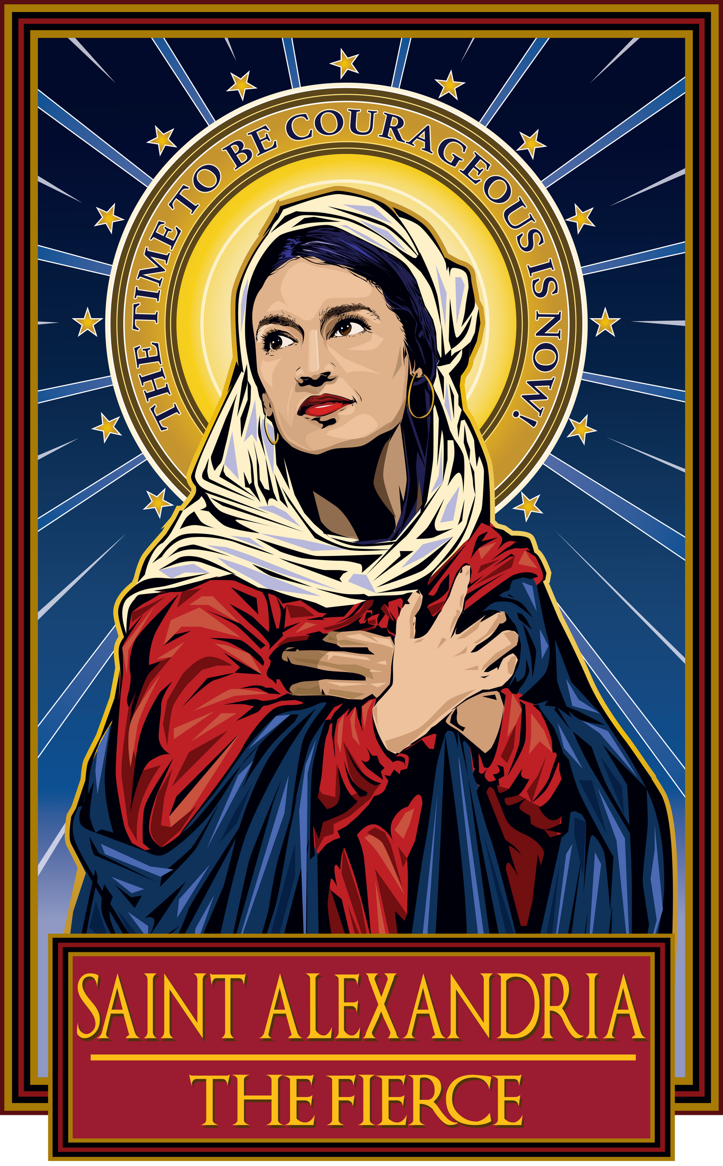 Saint Alexandria The Fierce Poster-Posters-Cleaverandblade.com