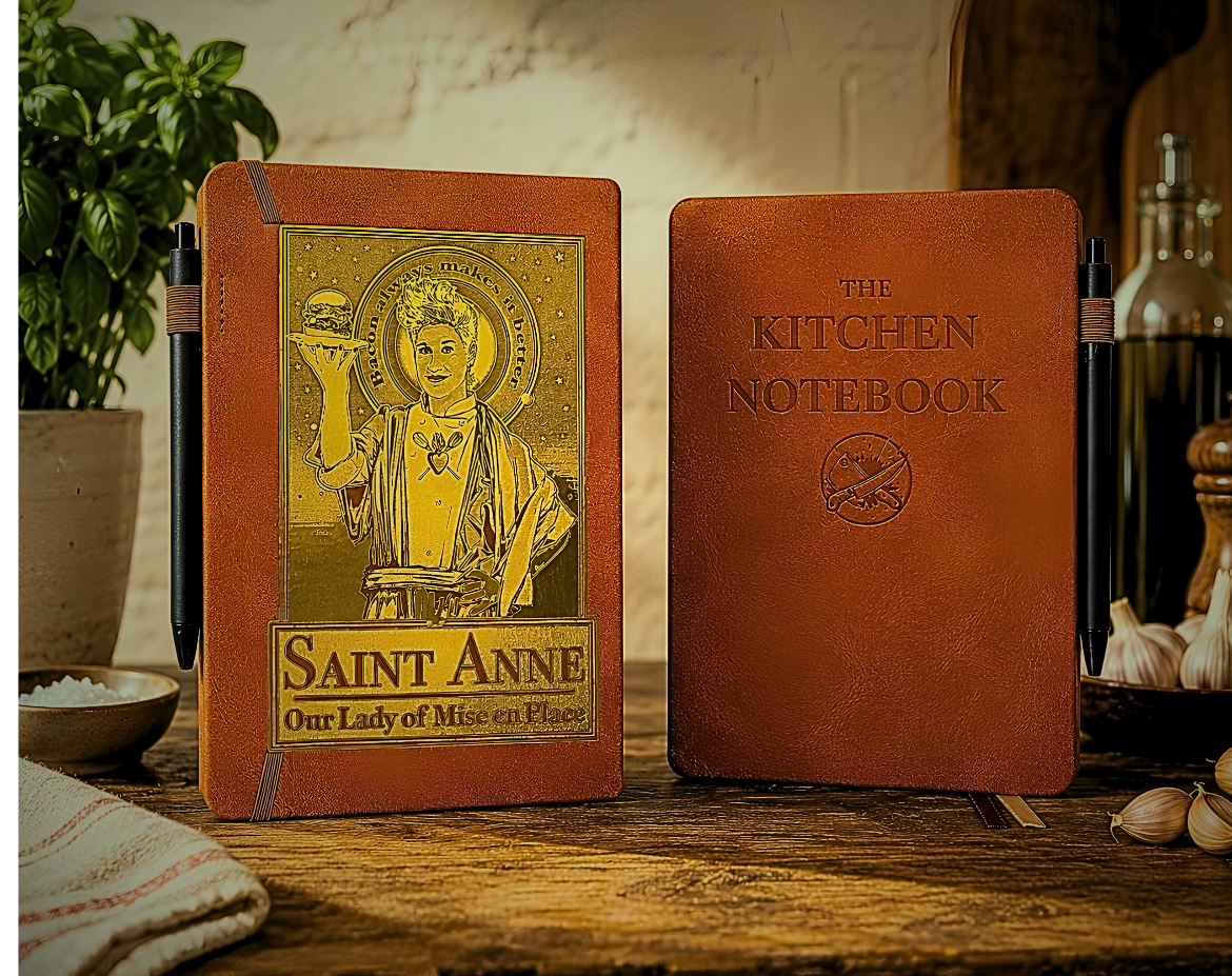 Saint Chef Anne Kitchen Notebook – Our Lady of Mise en Place