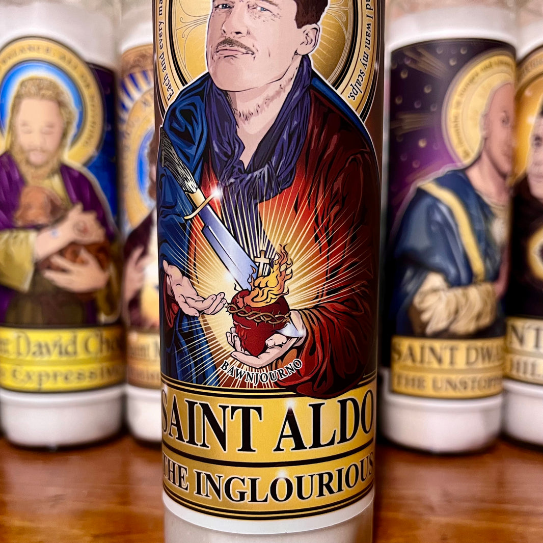 image Saint Aldo The Inglorious Candle Cleaverandblade.com