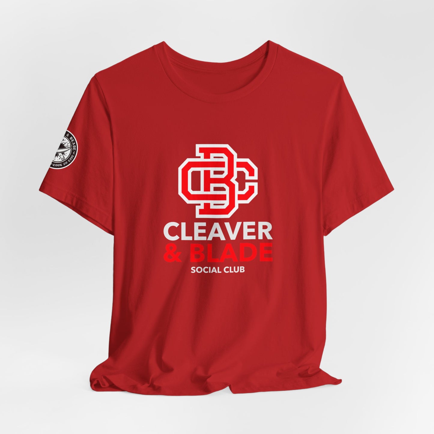 Cleaver & Blade Social Club — College Crest T-Shirt