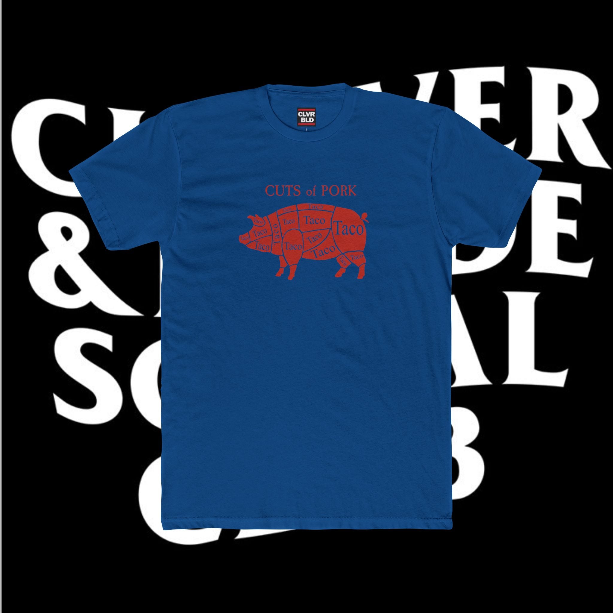 Cuts of Pork Tacos Tee — Pork Cuts Graphic T-Shirt for Taco Lovers