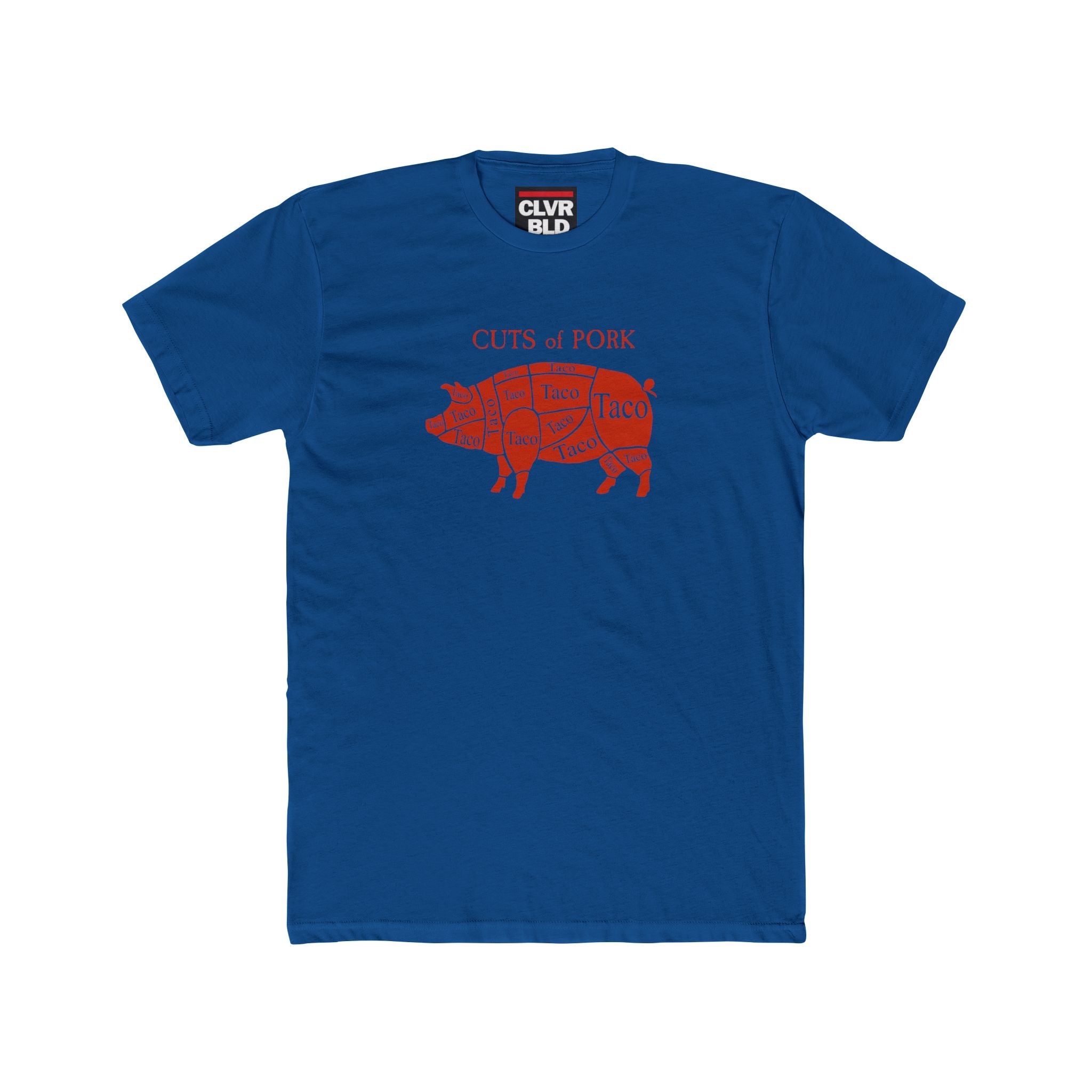T-Shirt — 'Cuts of Pork' Pig Diagram Taco Graphic