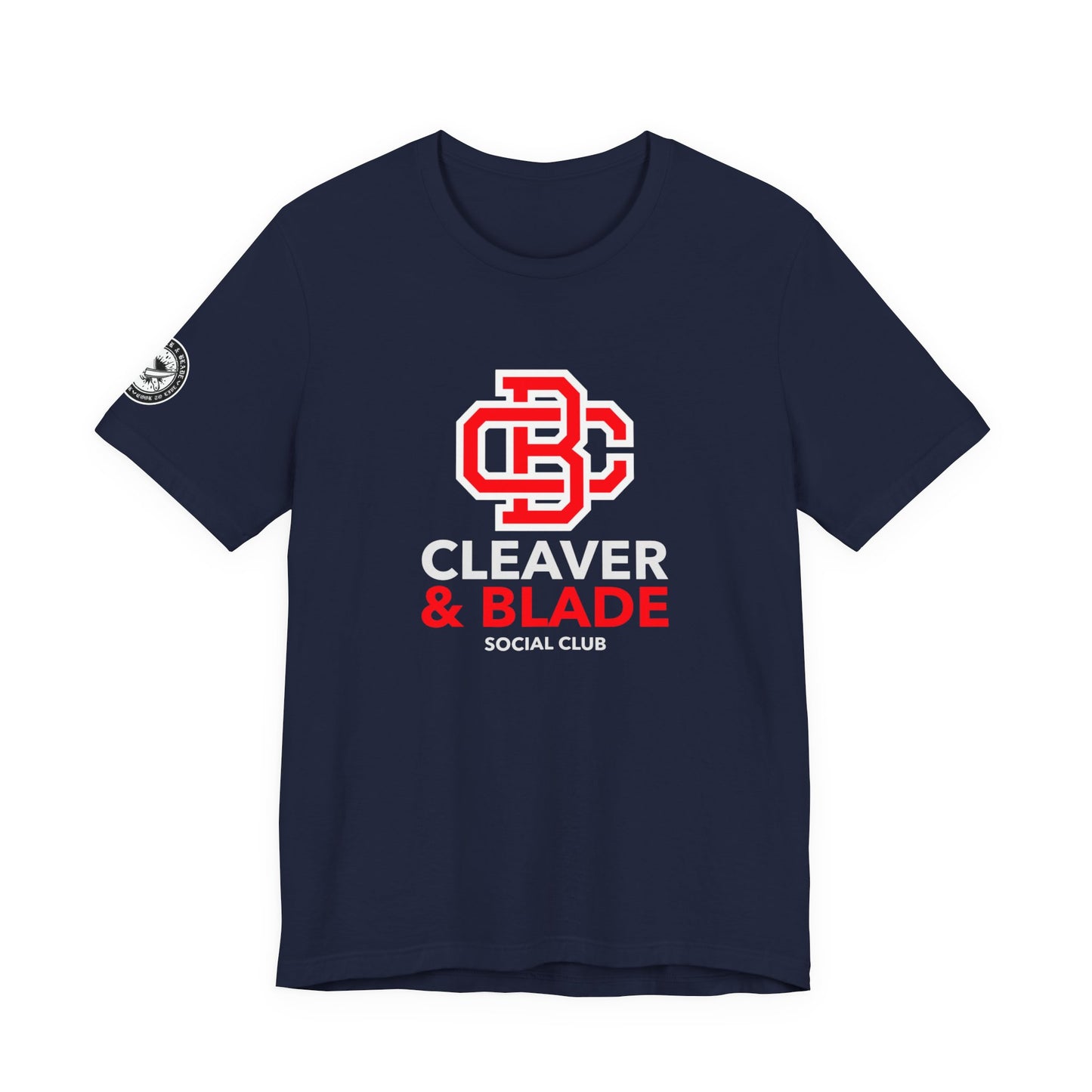 Cleaver & Blade Social Club — College Crest T-Shirt