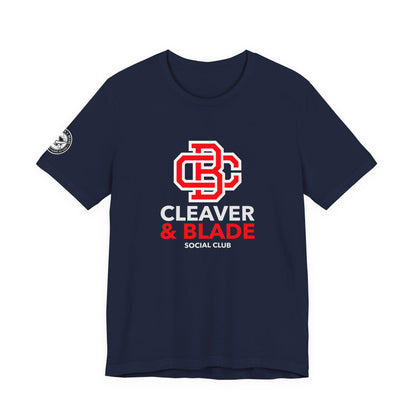 Cleaver & Blade Social Club — College Crest T-Shirt