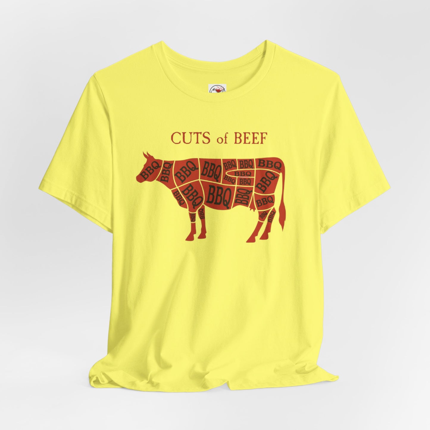 BBQ Butcher Cuts of Cow T‑Shirt — Vintage Barbecue Tee