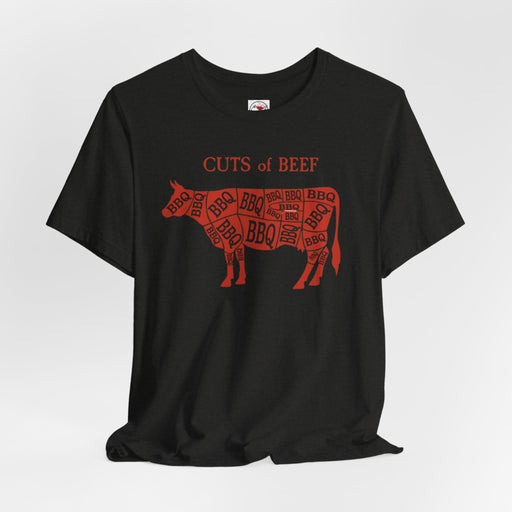 BBQ Butcher Cuts of Cow T‑Shirt — Vintage Barbecue Tee