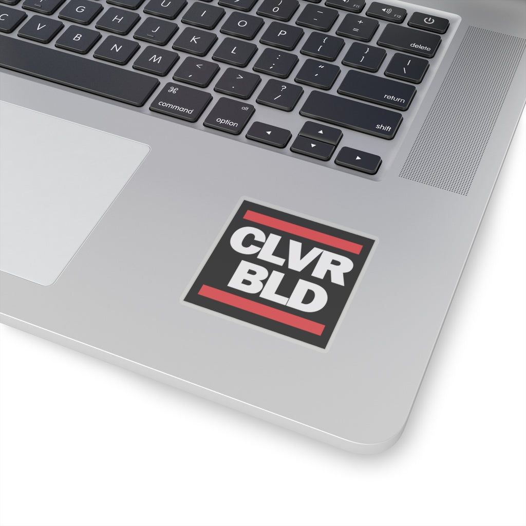 CLVR BLD Square Sticker — Bold Minimalist Laptop Decal