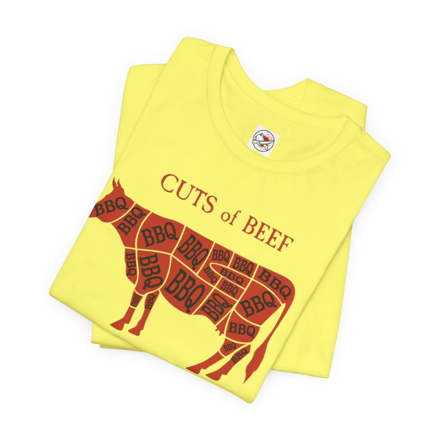BBQ Butcher Cuts of Cow T‑Shirt — Vintage Barbecue Tee