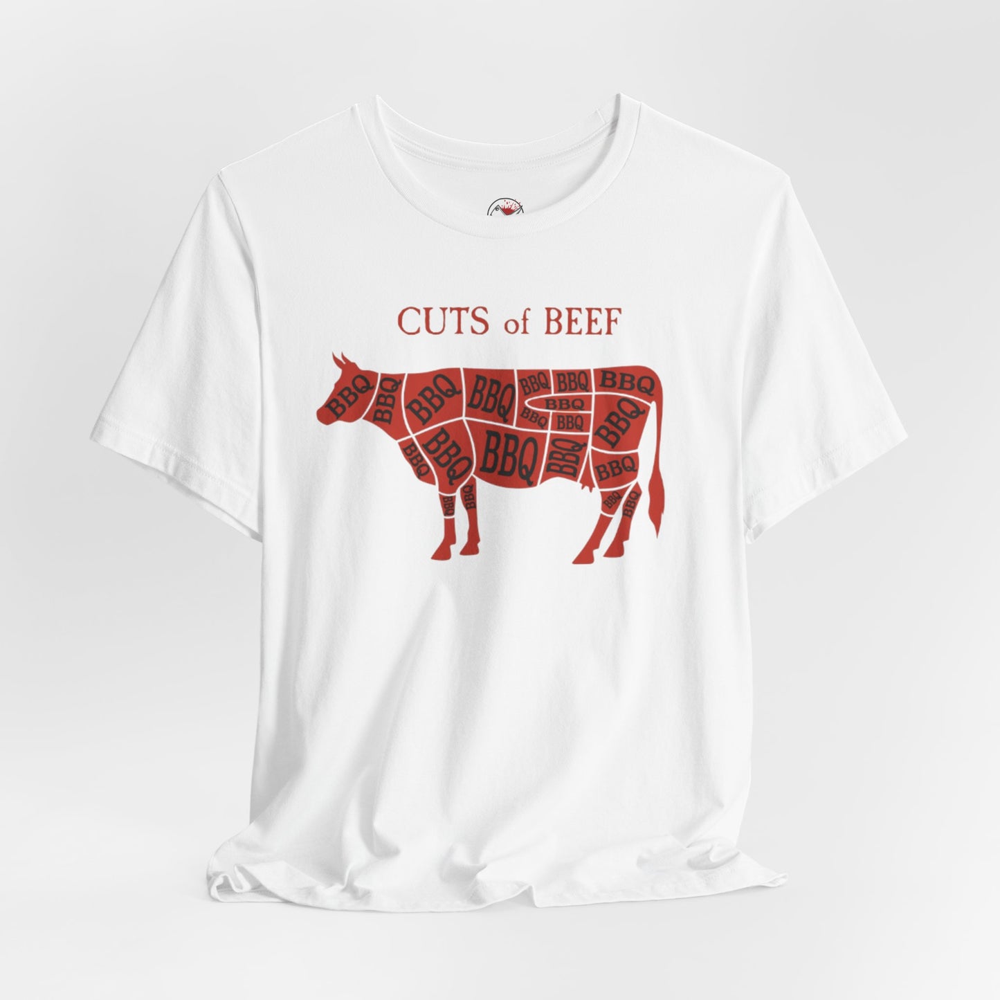 BBQ Butcher Cuts of Cow T‑Shirt — Vintage Barbecue Tee