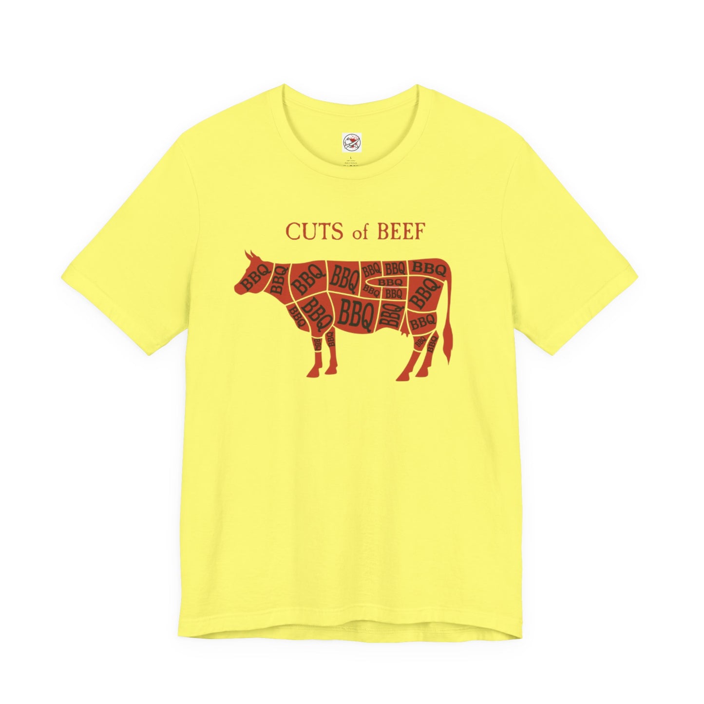 BBQ Butcher Cuts of Cow T‑Shirt — Vintage Barbecue Tee