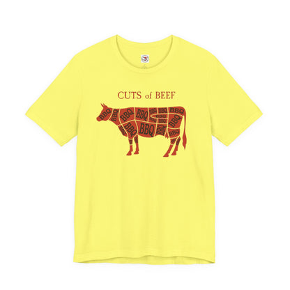 BBQ Butcher Cuts of Cow T‑Shirt — Vintage Barbecue Tee