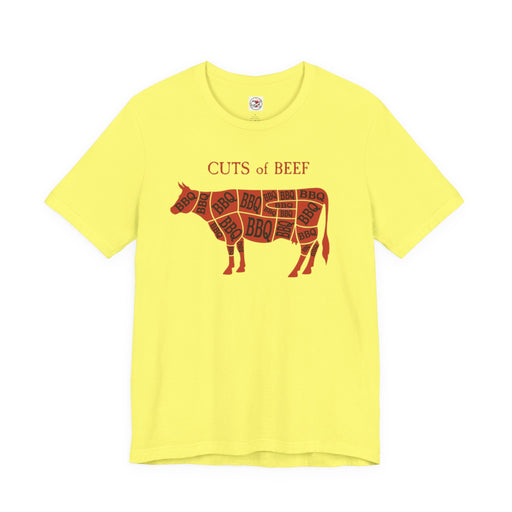 BBQ Butcher Cuts of Cow T‑Shirt — Vintage Barbecue Tee