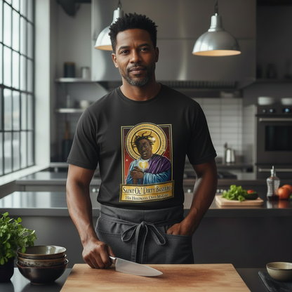 Saint Ol' Dirty Bastard Icon Tee — 'His Holiness Da' Goat' Graphic T‑Shirt