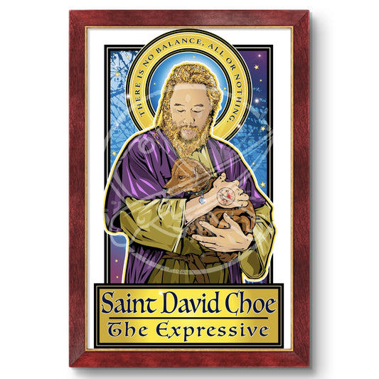 Saint David Choe The Expressive Poster Cleaverandblade.com