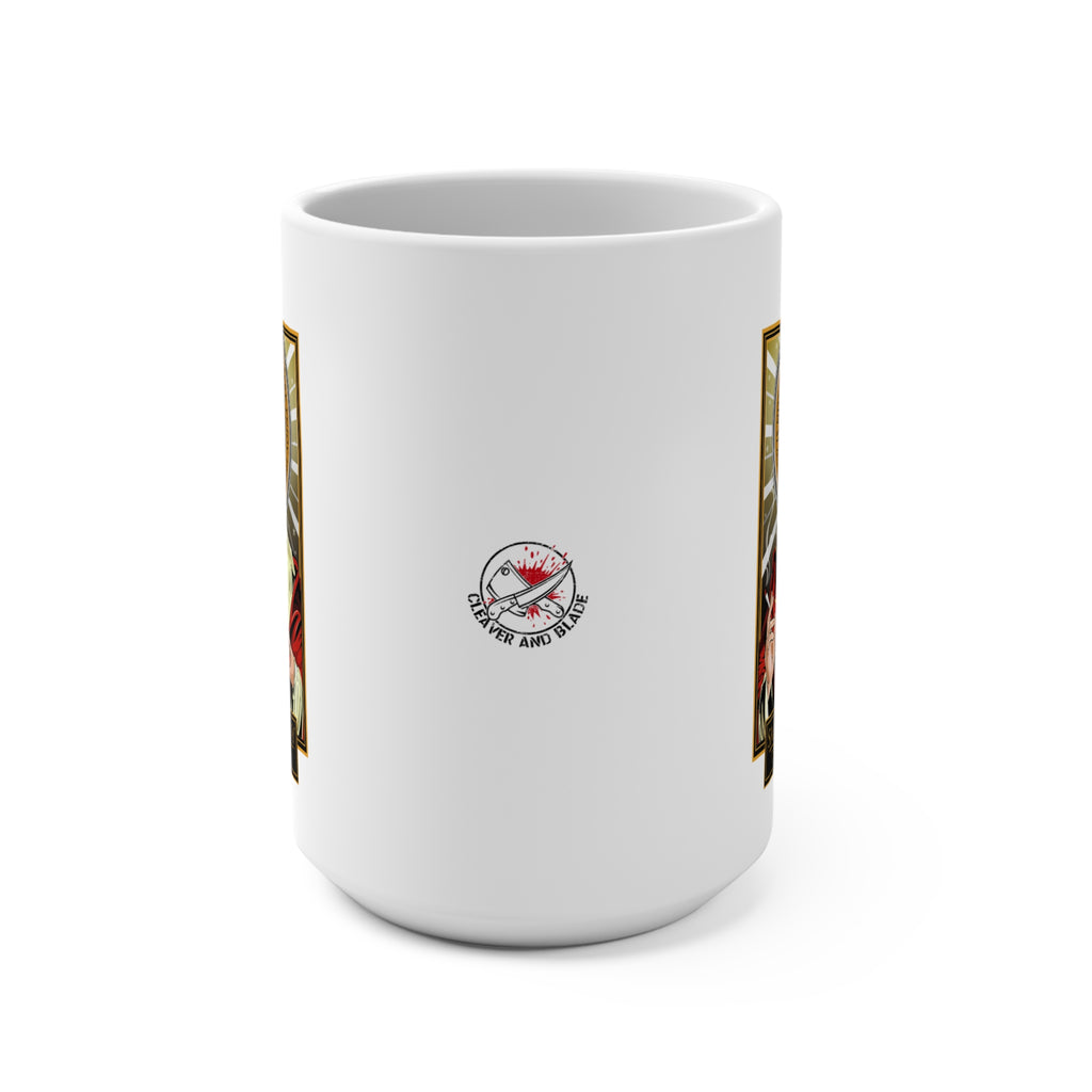 Saint Anthony Bourdain Mug – 15oz Saint Anthony Bourdain Tribute Coffee Cup