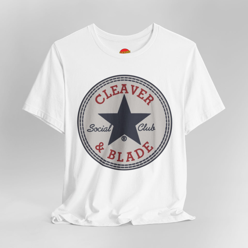 Cleaver & Blade Social Club Tee — Vintage Star Logo T-Shirt