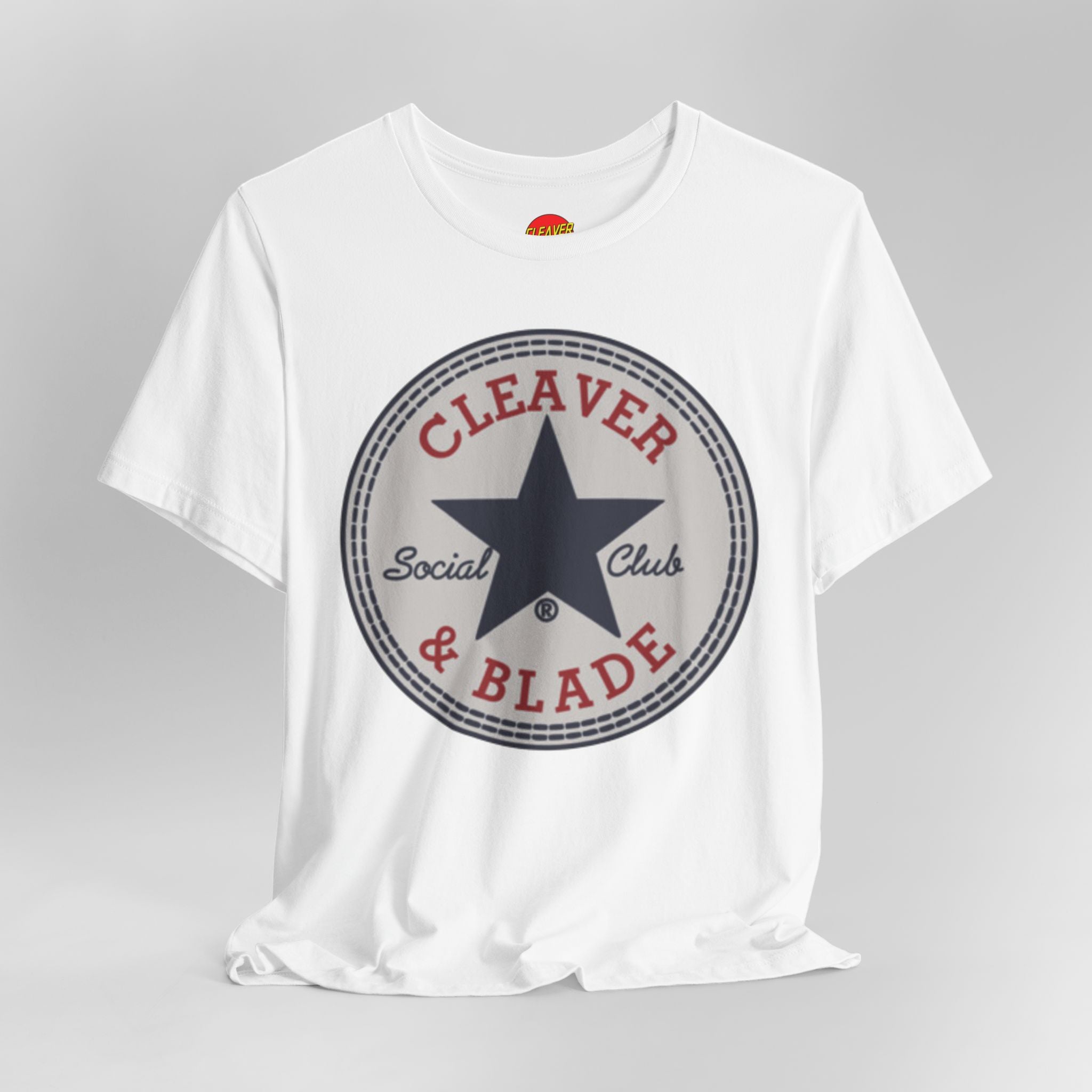 Cleaver & Blade Social Club Tee — Vintage Star Logo T-Shirt