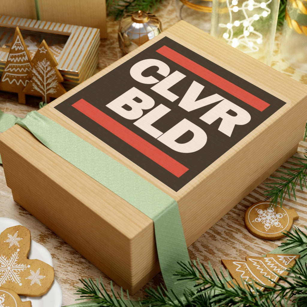 CLVR BLD Square Sticker — Bold Minimalist Laptop Decal