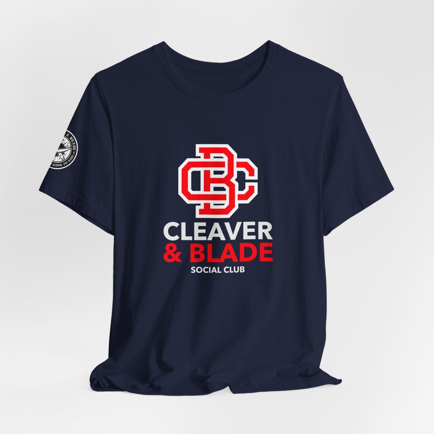 Cleaver & Blade Social Club — College Crest T-Shirt