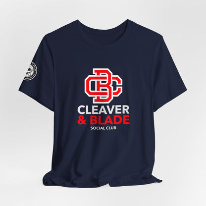Cleaver & Blade Social Club — College Crest T-Shirt
