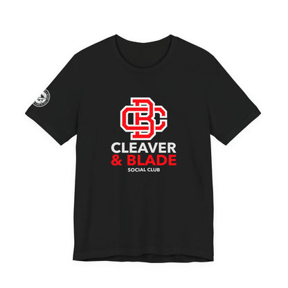 Cleaver & Blade Social Club — College Crest T-Shirt