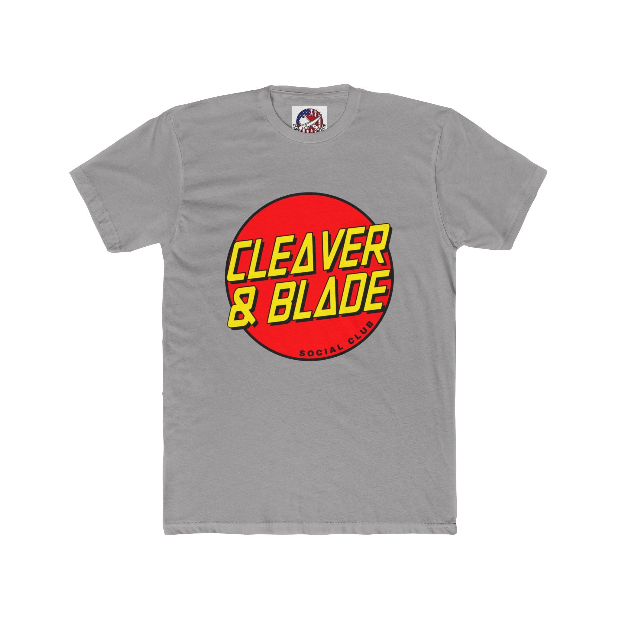 Cleaver & Blade Unisex Cotton Crew Tee - Retro Graphic Tee for Food Lovers