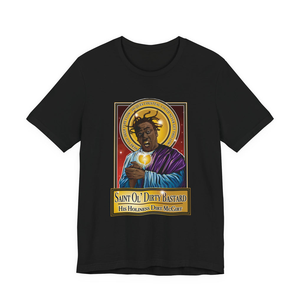Saint Ol' Dirty Bastard Icon Tee — 'His Holiness Da' Goat' Graphic T‑Shirt