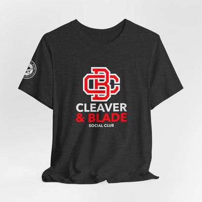 Cleaver & Blade Social Club — College Crest T-Shirt