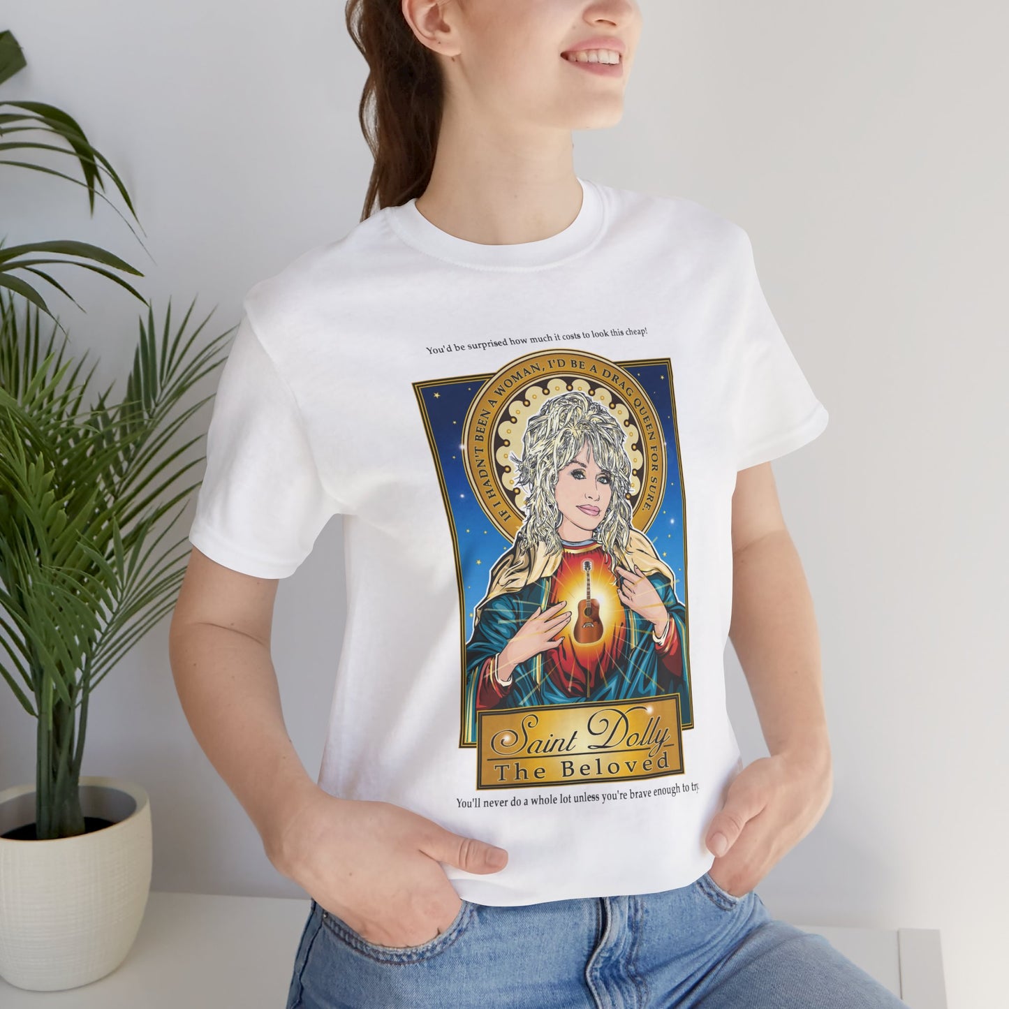 'Saint Dolly the Beloved' Sacred Heart Art T-Shirt