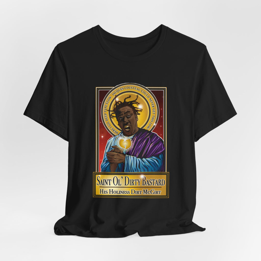 Saint Ol' Dirty Bastard Icon Tee — 'His Holiness Da' Goat' Graphic T‑Shirt