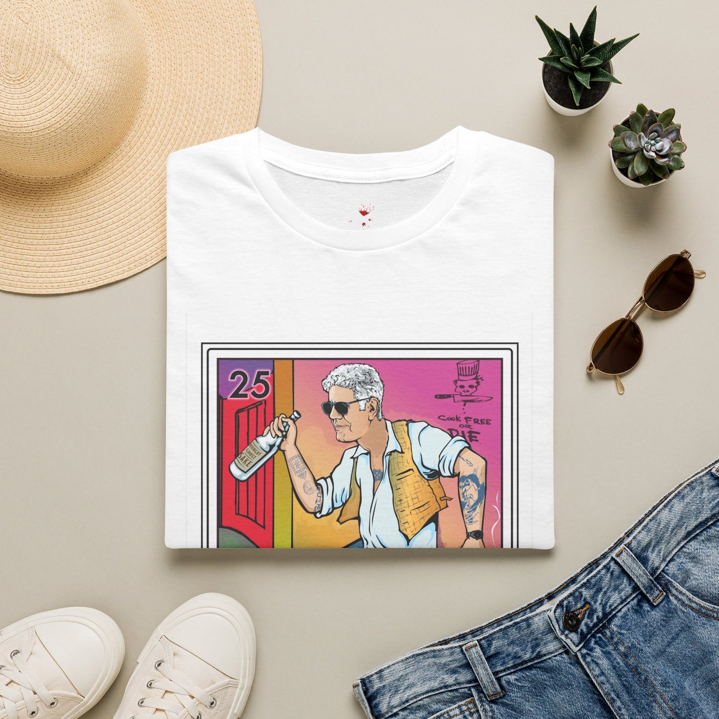 El Bourdain Chef Shirt | Cook Free or Die | Cleaver & Blade