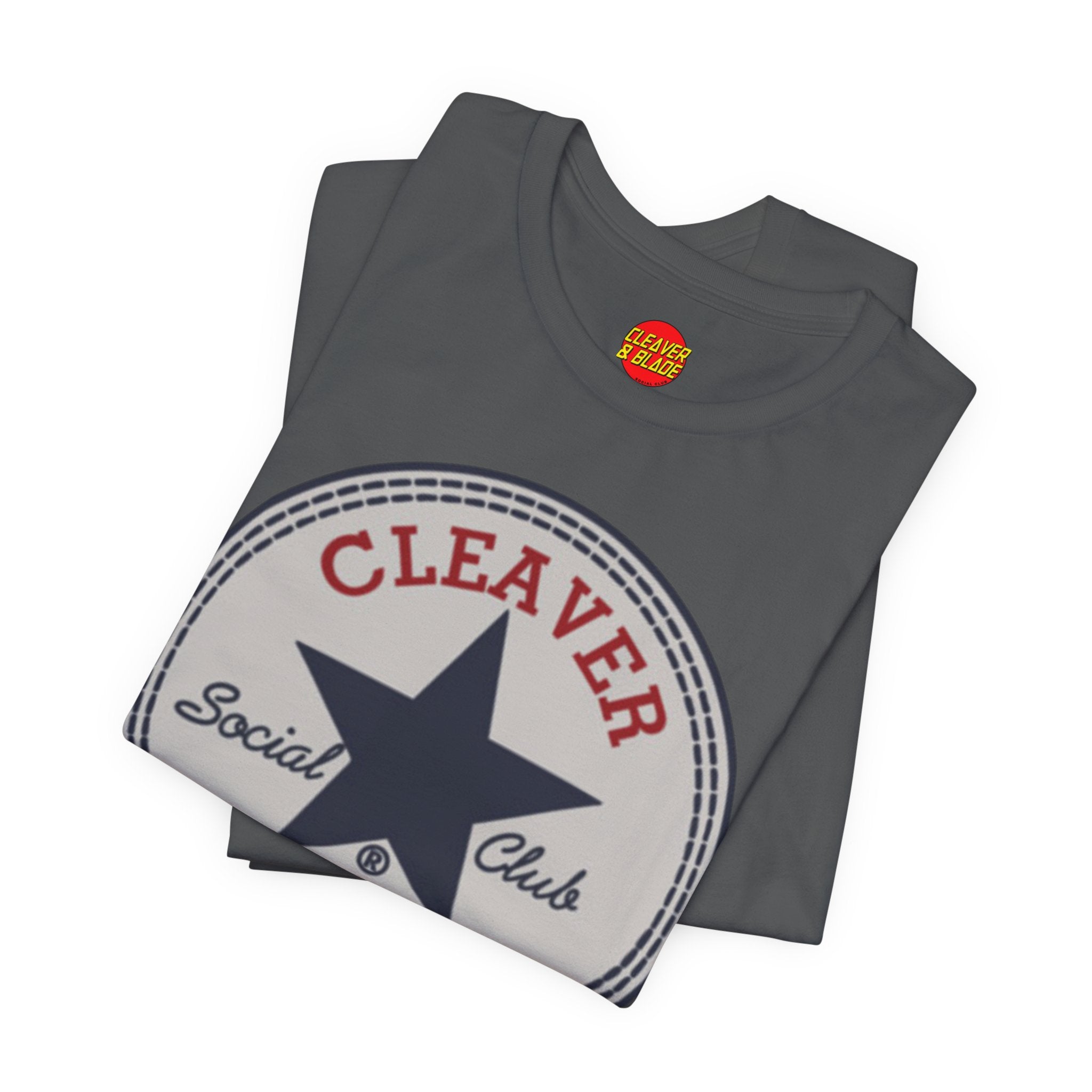 Cleaver & Blade Social Club Tee — Vintage Star Logo T-Shirt