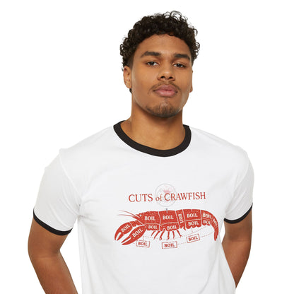 Crawfish Cuts  T-Shirt — Mud Bug Retro Boil Tee